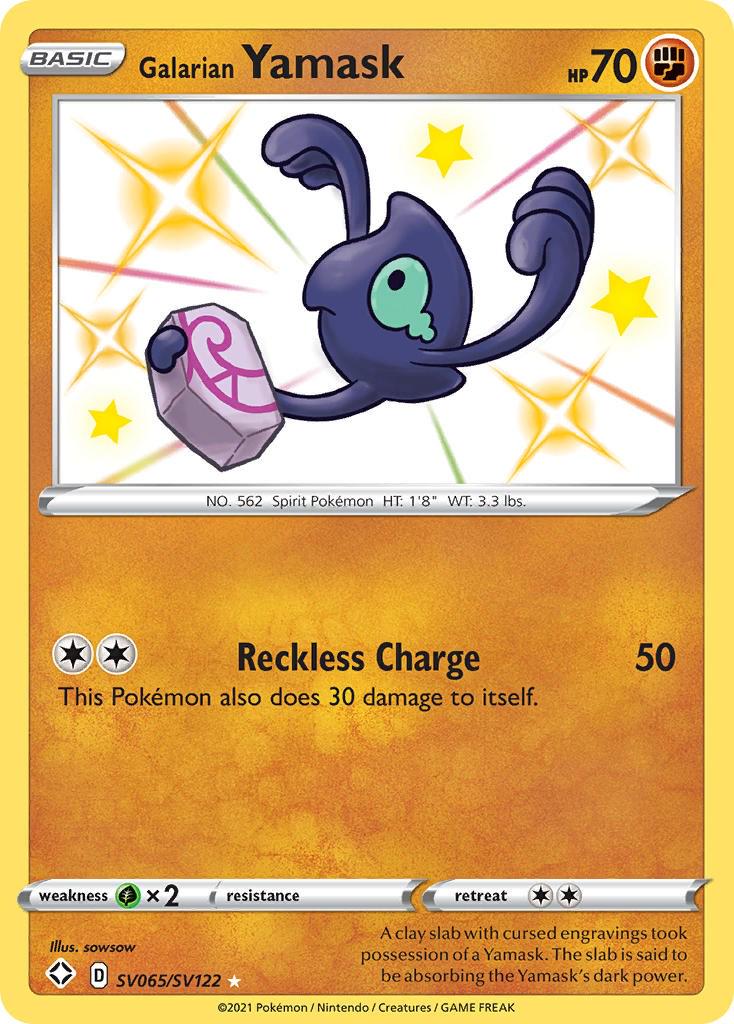 Shining Fates Galarian Yamask Pokémon card